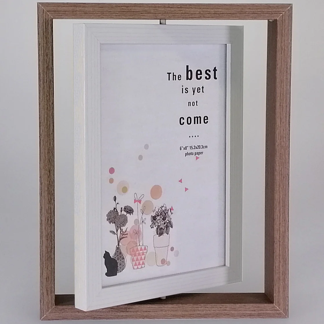 Brown Spin Photo Frame - 6"x 8" - Image 2