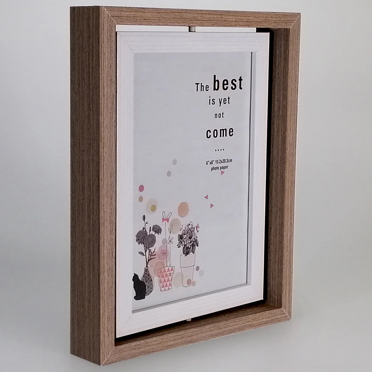 Brown Spin Photo Frame - 6"x 8" - Image 3