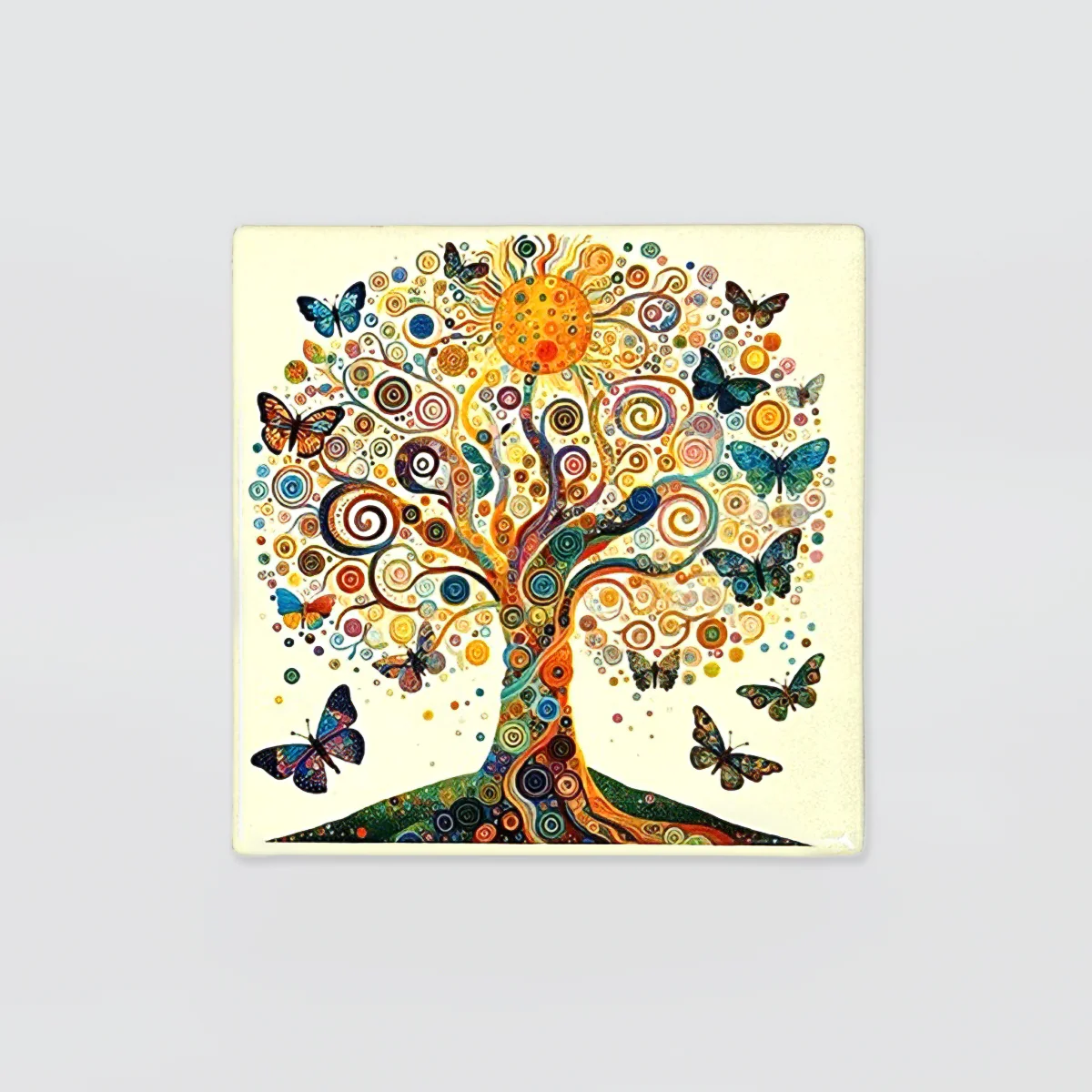 Square Coasters - "Tree Of Life' Set/4 - Image 3