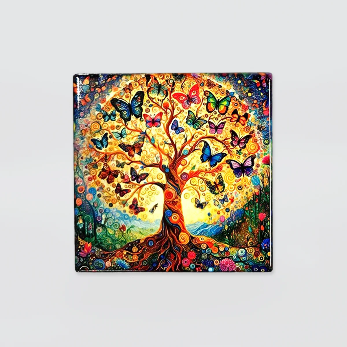 Square Coasters - "Tree Of Life' Set/4 - Image 4