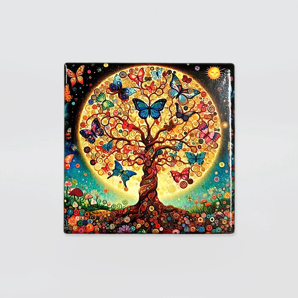 Square Coasters - "Tree Of Life' Set/4 - Image 5