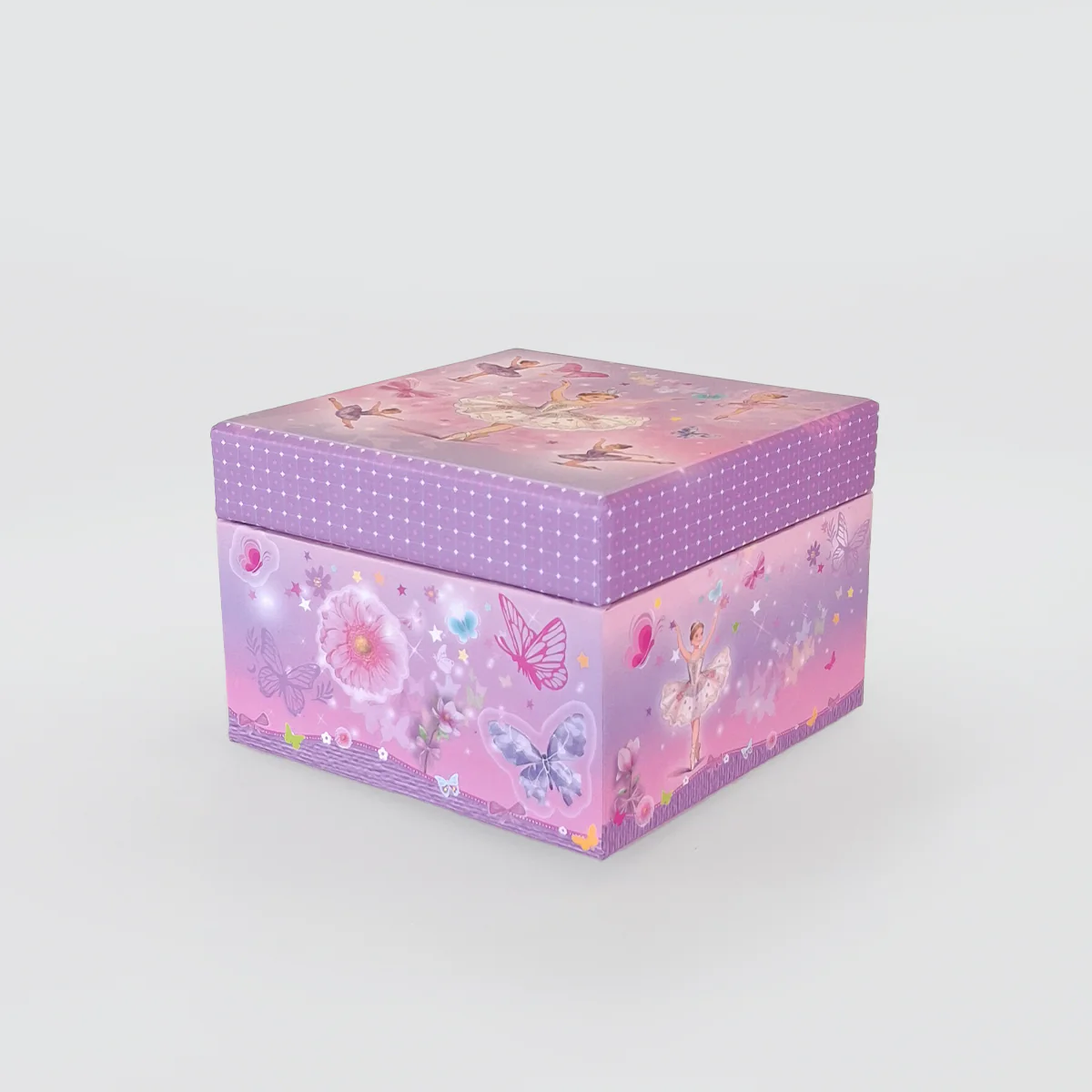 Square Music Box - 'Pink Ballerina' - Image 2