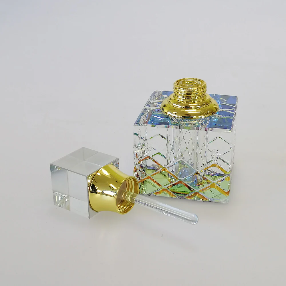 Square Top Iridescent Perfume Bottle - 3ml - Image 3