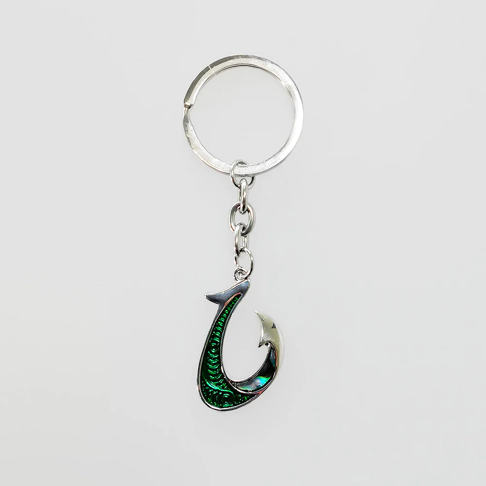 Stainless Paua Hook - Keyring