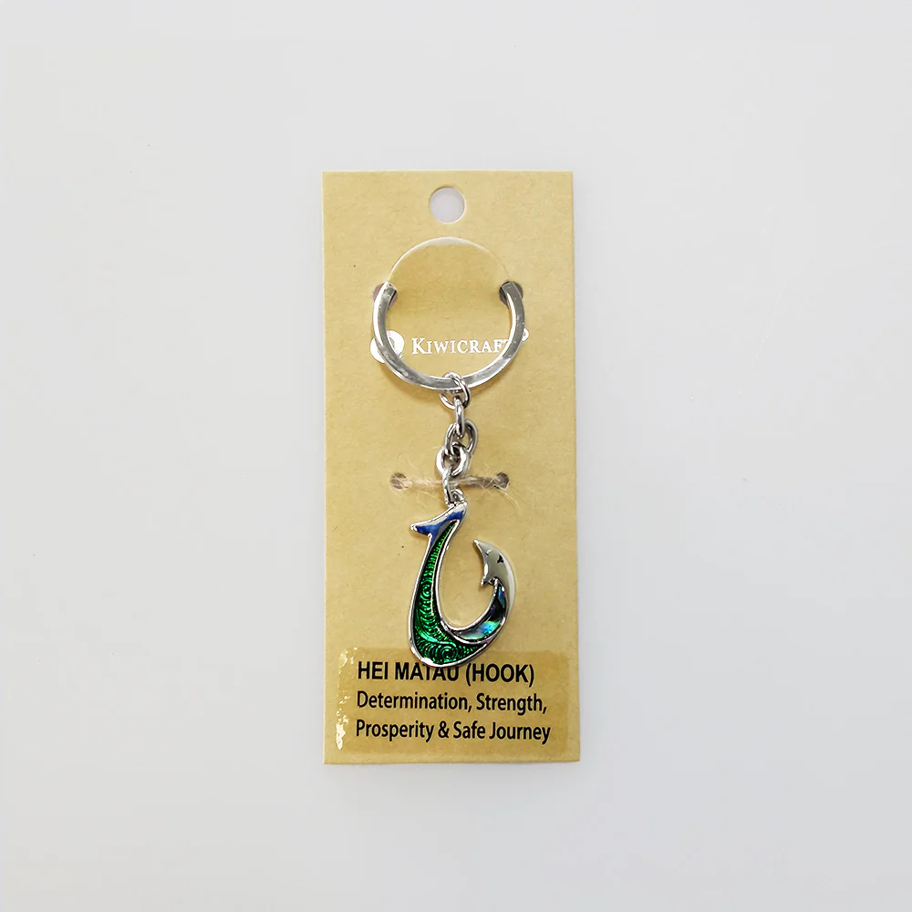 Stainless Paua Hook - Keyring - Image 3
