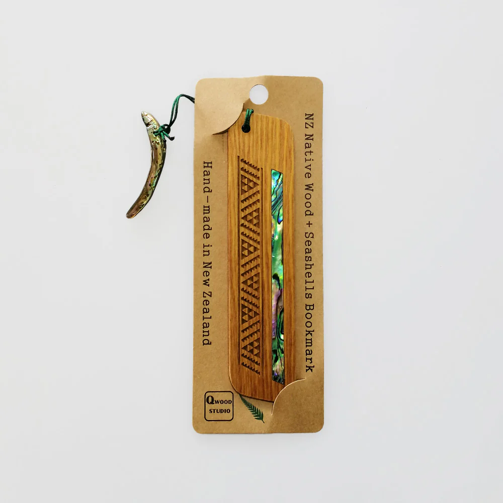 Niho Taniwha' Native Wood Bookmark - Image 2