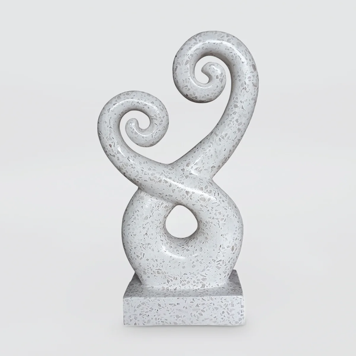 Terrazzo Entwined Koru Decor - 25cm