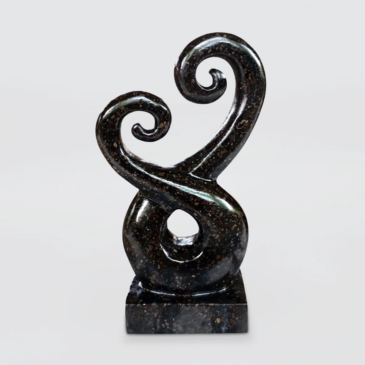 Terrazzo Entwined Koru Decor - 25cm - Image 2
