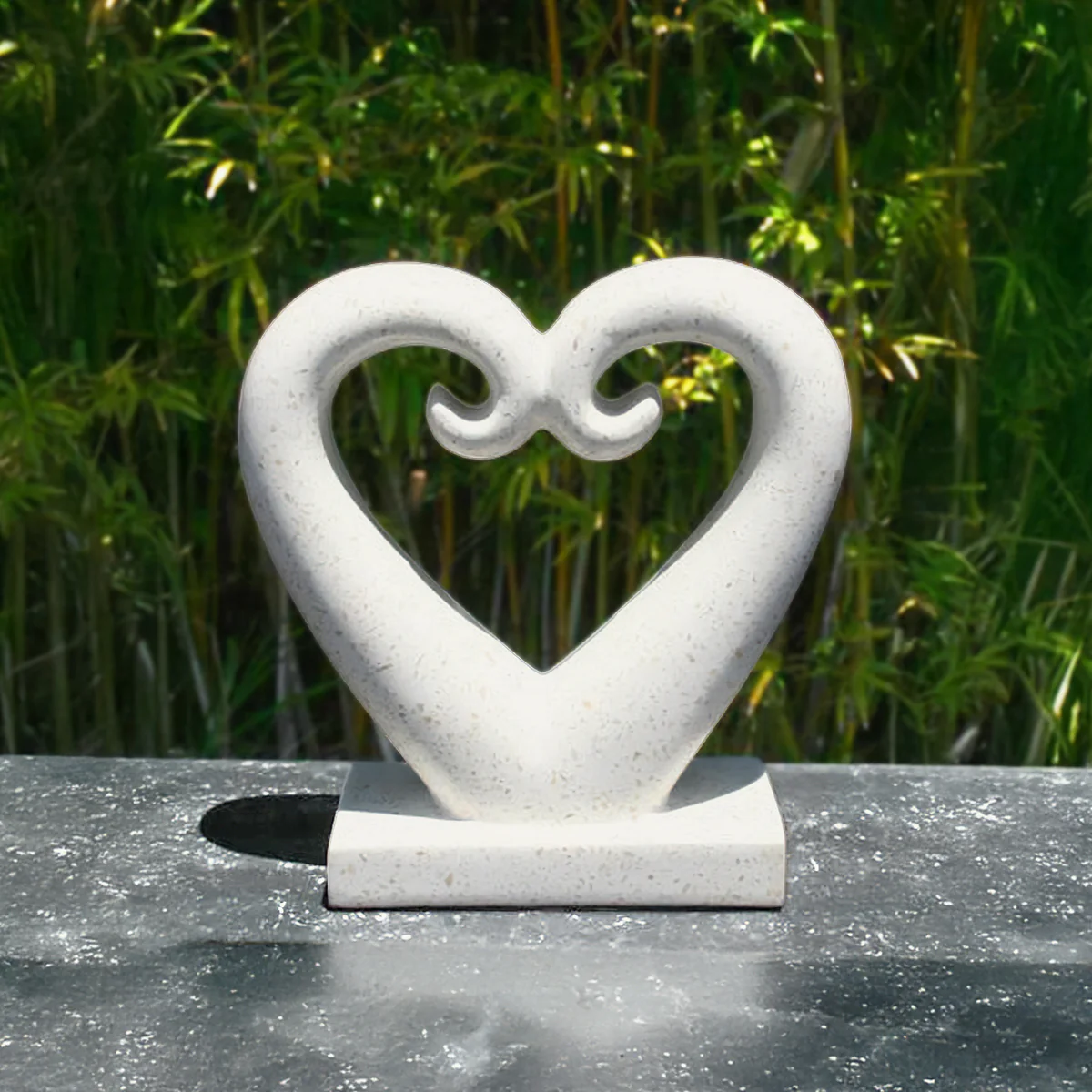 Terrazzo Koru Heart Decor - 25cm - Image 2