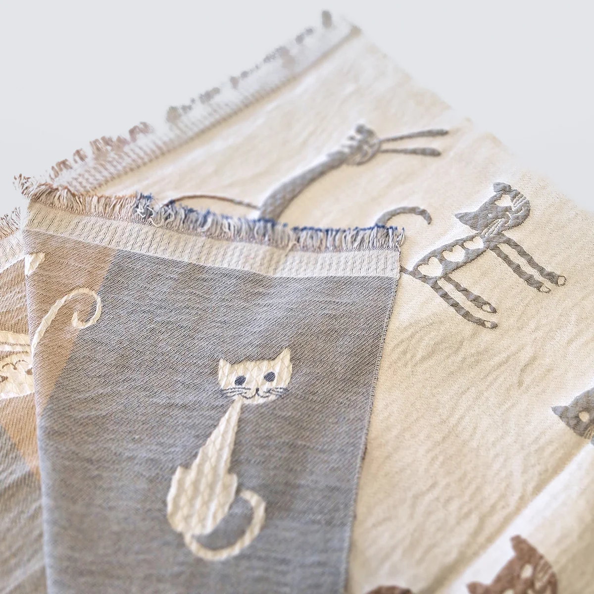 Textured Cat Winter Scarves - Image 4