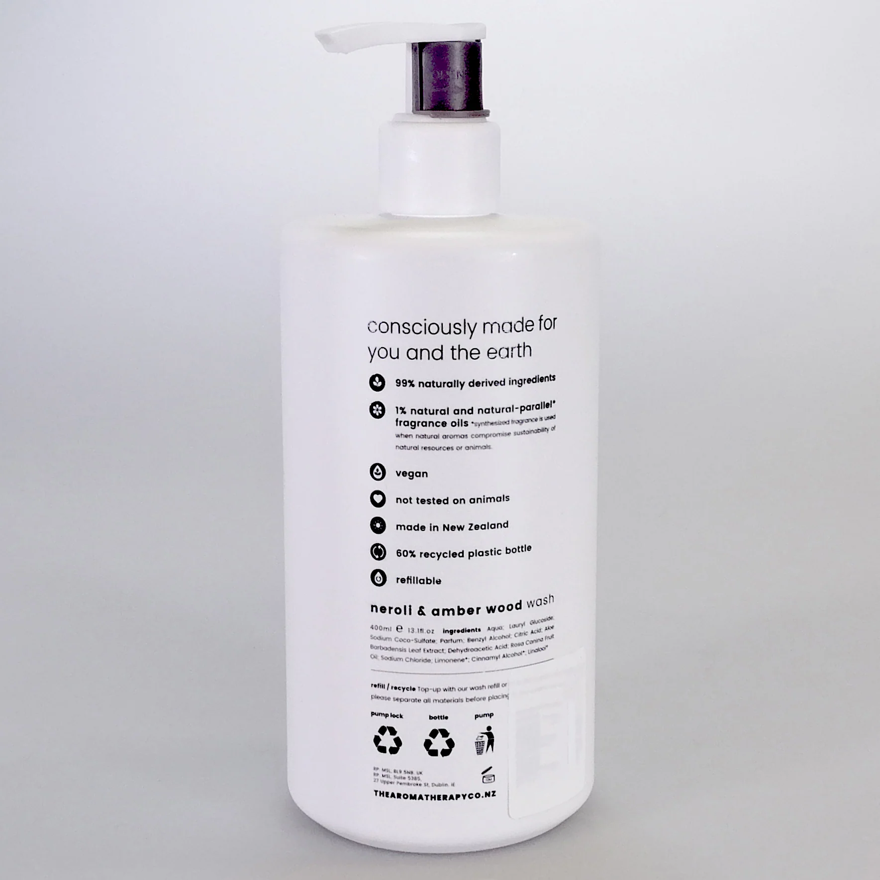 The Aromatherapy Co. Naturals - Neroli & Amber Wood Body Wash - Image 2