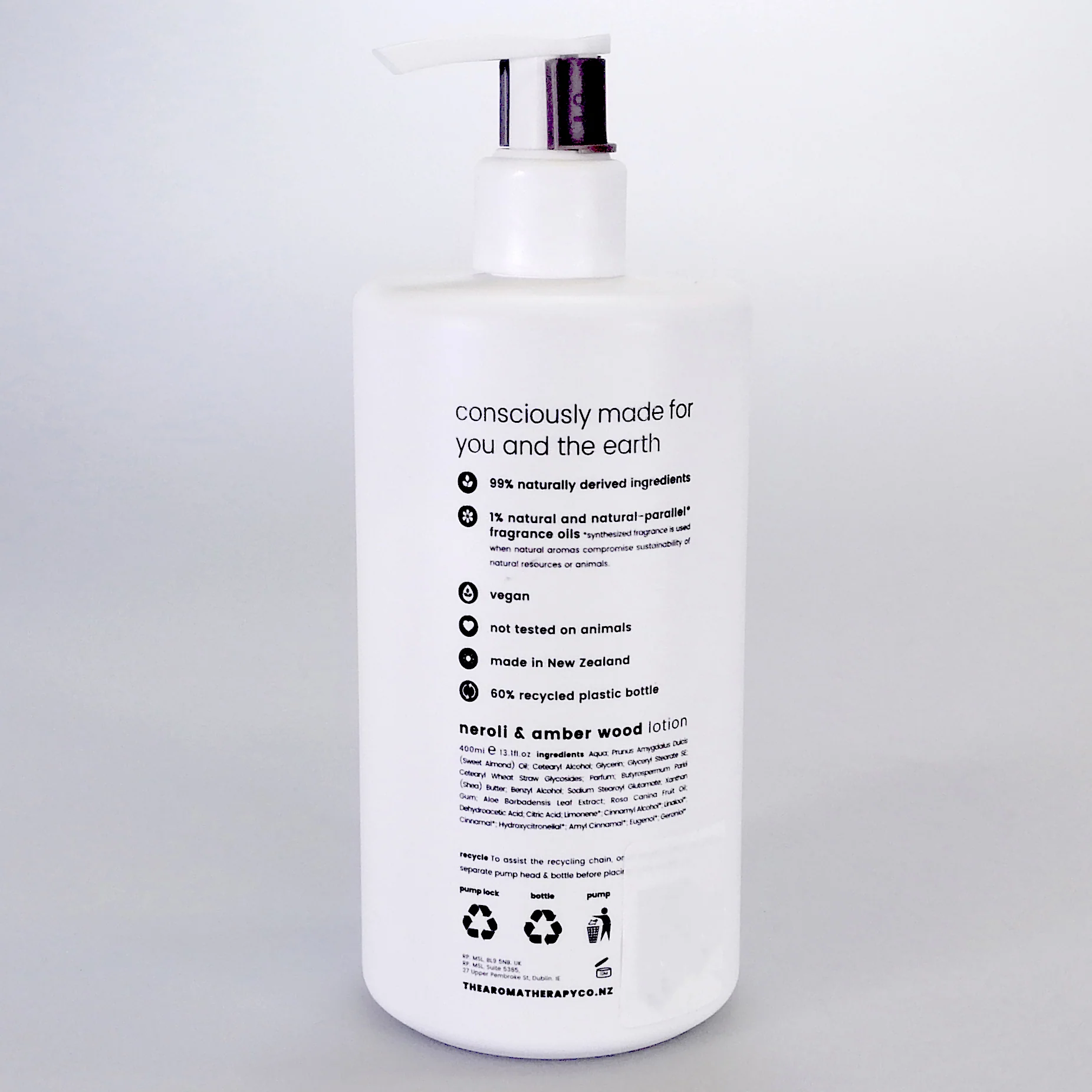 The Aromatherapy Co. Naturals - Neroli & Amber Wood Body Lotion - Image 2