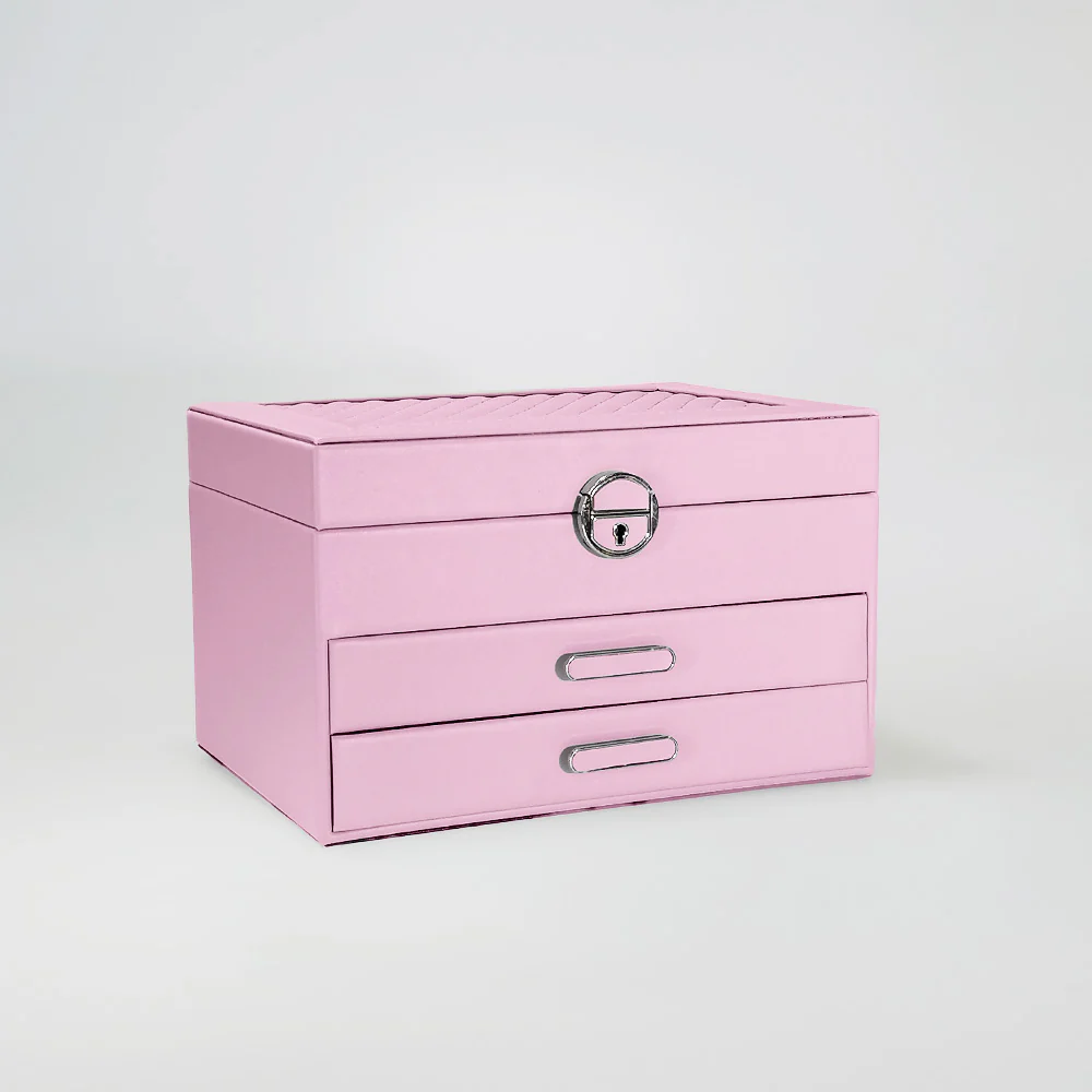 Three Tier Jewellery Boxes With Quilt Tops - Image 6
