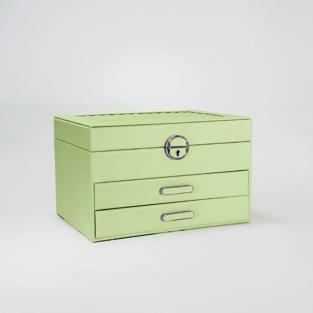 Three Tier Jewellery Boxes With Quilt Tops - Image 7