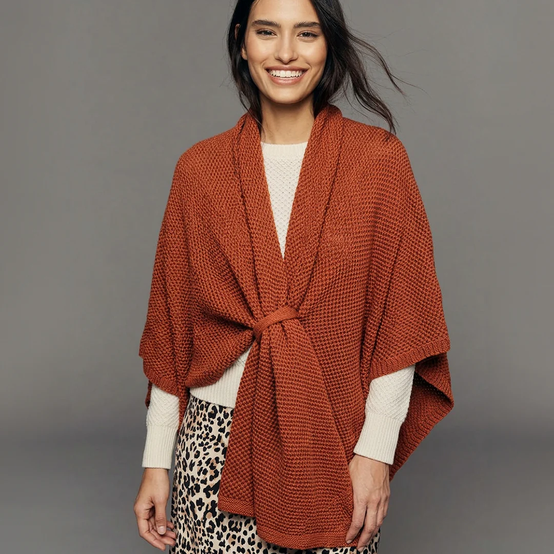 Tie Through Knitted Wraps - Image 10