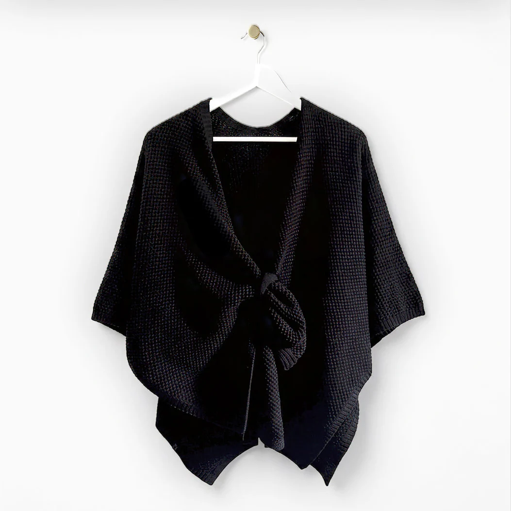 Tie Through Knitted Wraps - Image 3