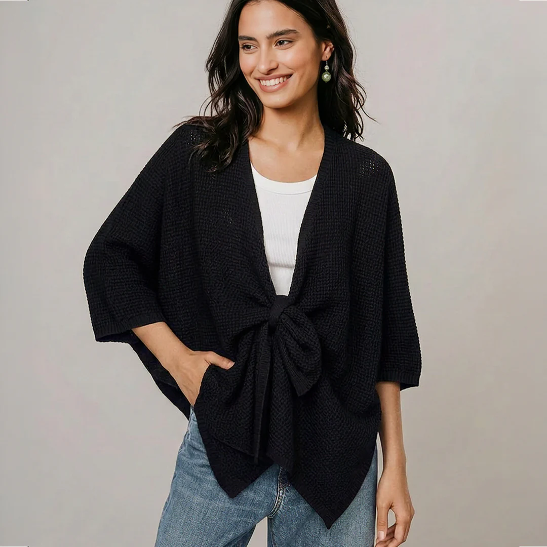 Tie Through Knitted Wraps - Image 4