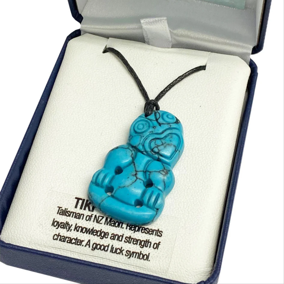 Turquoise Necklace - 'Hei Tiki' - Image 2