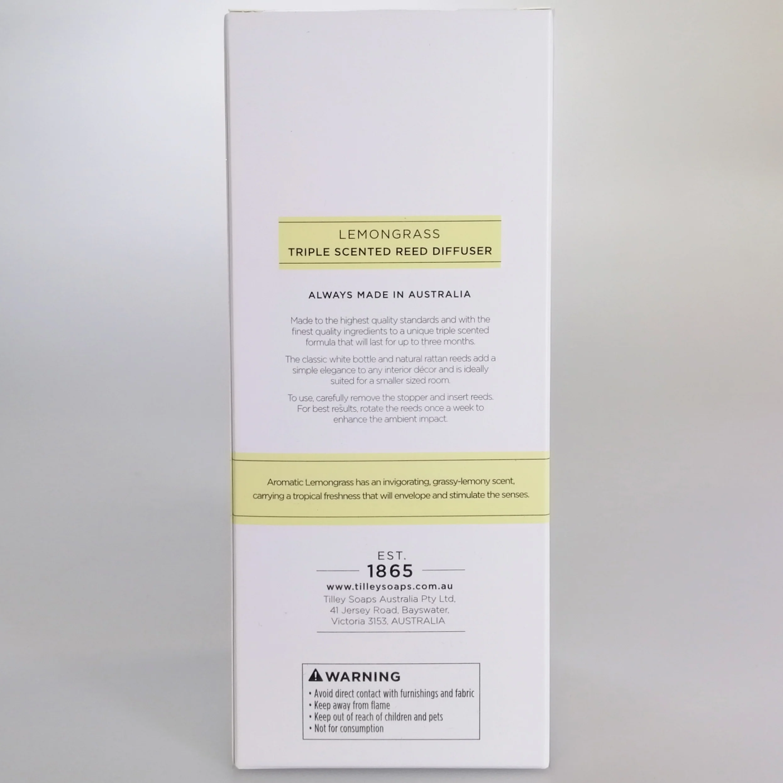 Tilley Reed Diffuser - Lemongrass - 75ml - Image 3