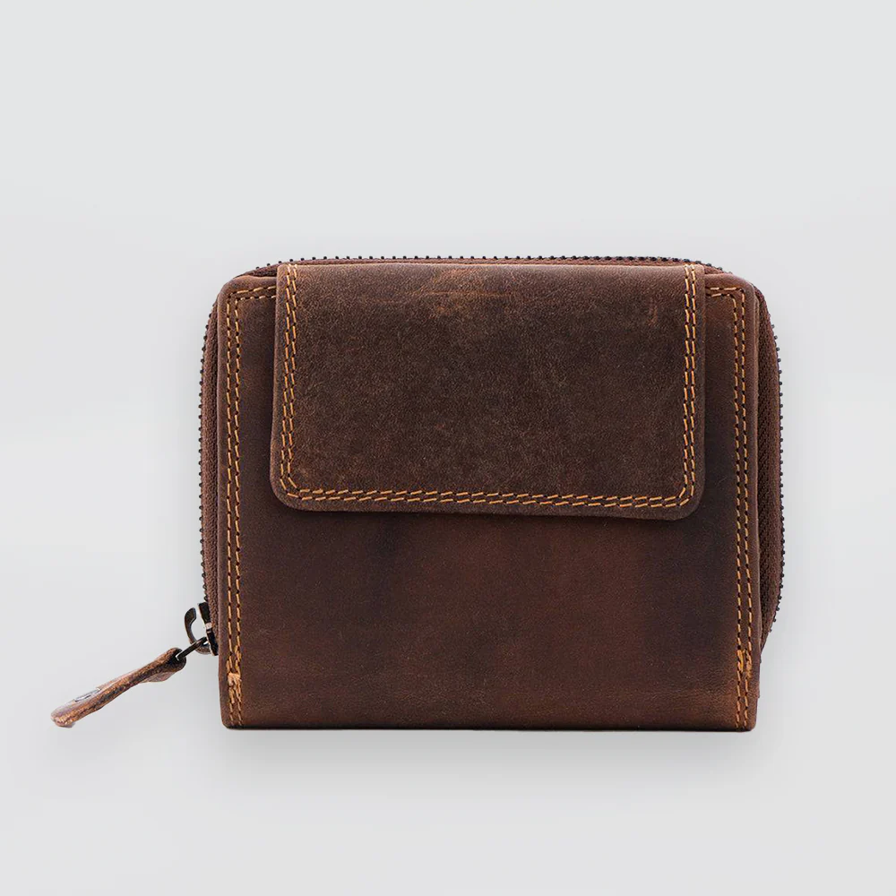 Tina Leather Wallet - Sandal