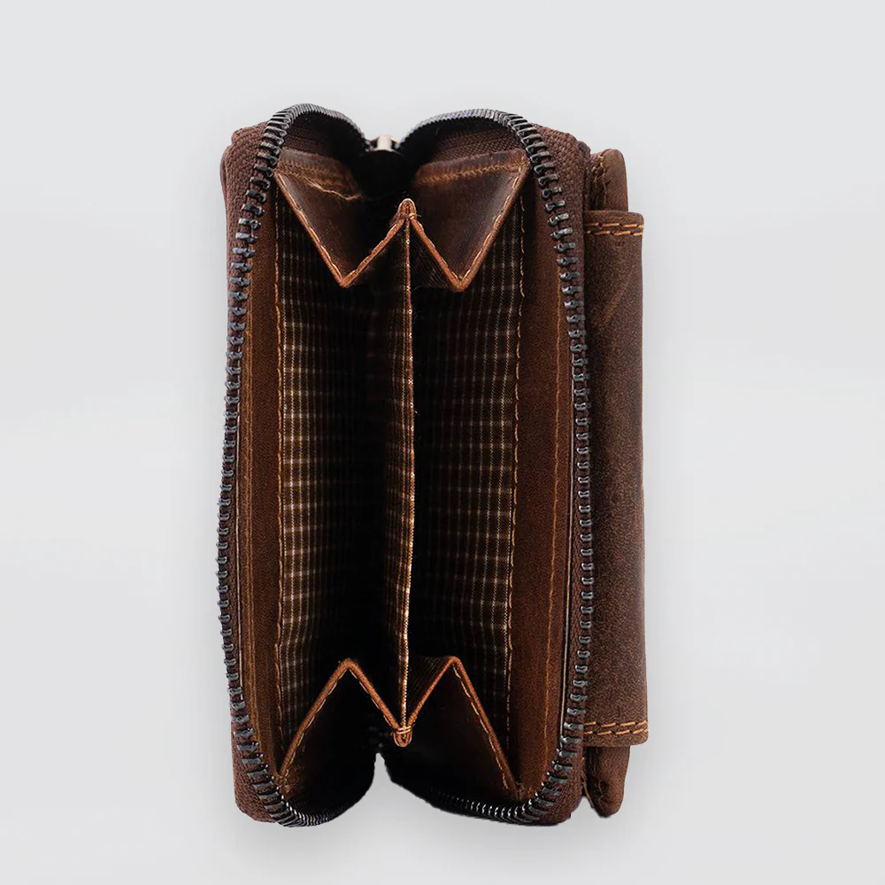 Tina Leather Wallet - Sandal - Image 3