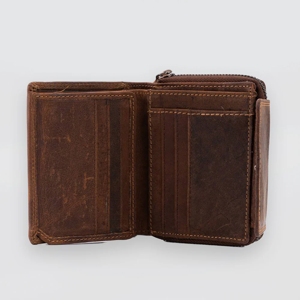 Tina Leather Wallet - Sandal - Image 4