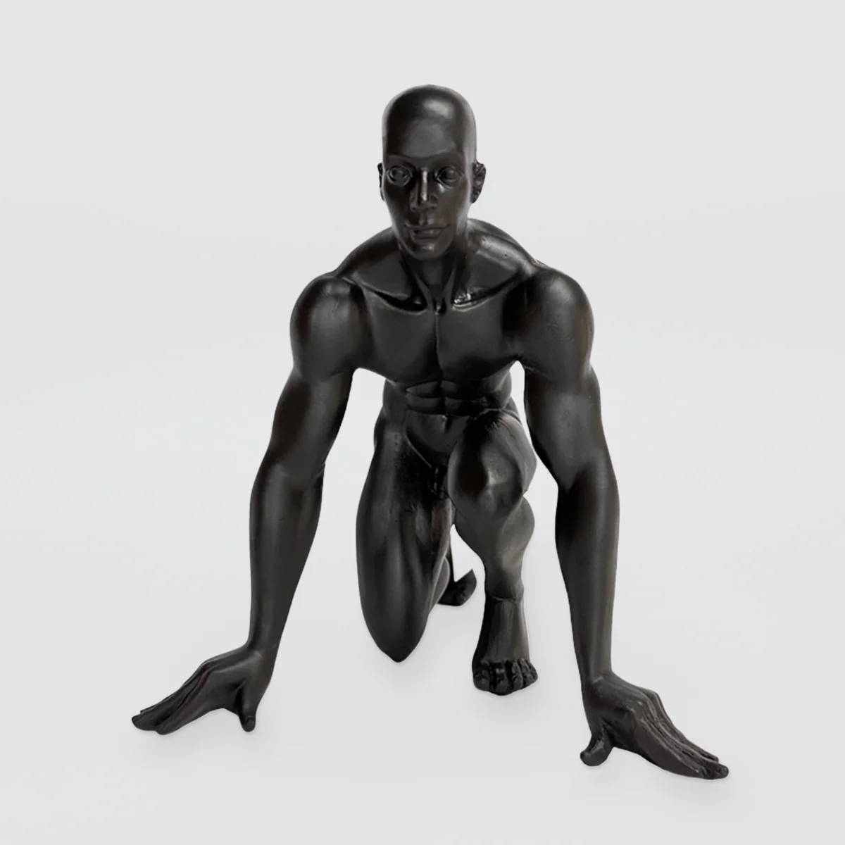 Track Runner Start Line Statue