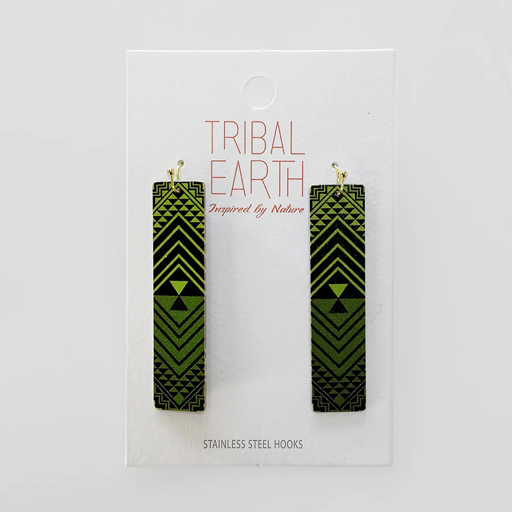 Tribal Earth' Aztec Earrings Set