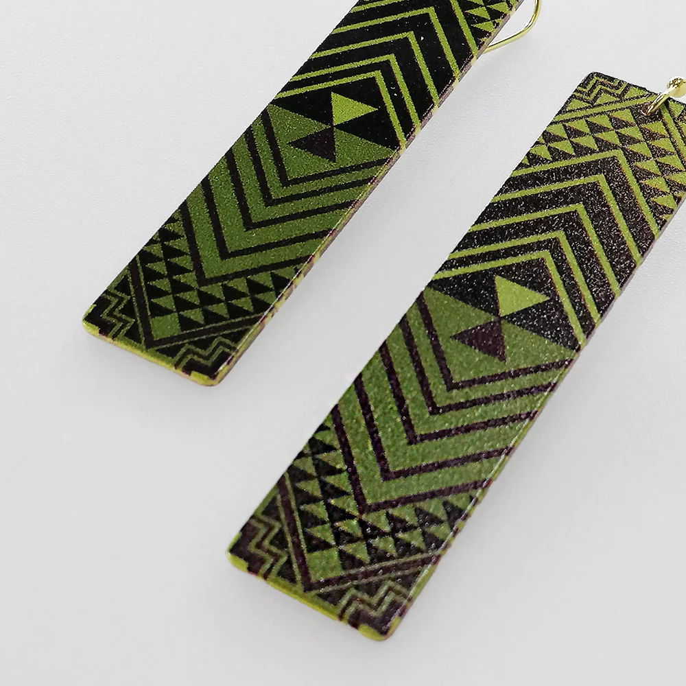 Tribal Earth' Aztec Earrings Set - Image 2