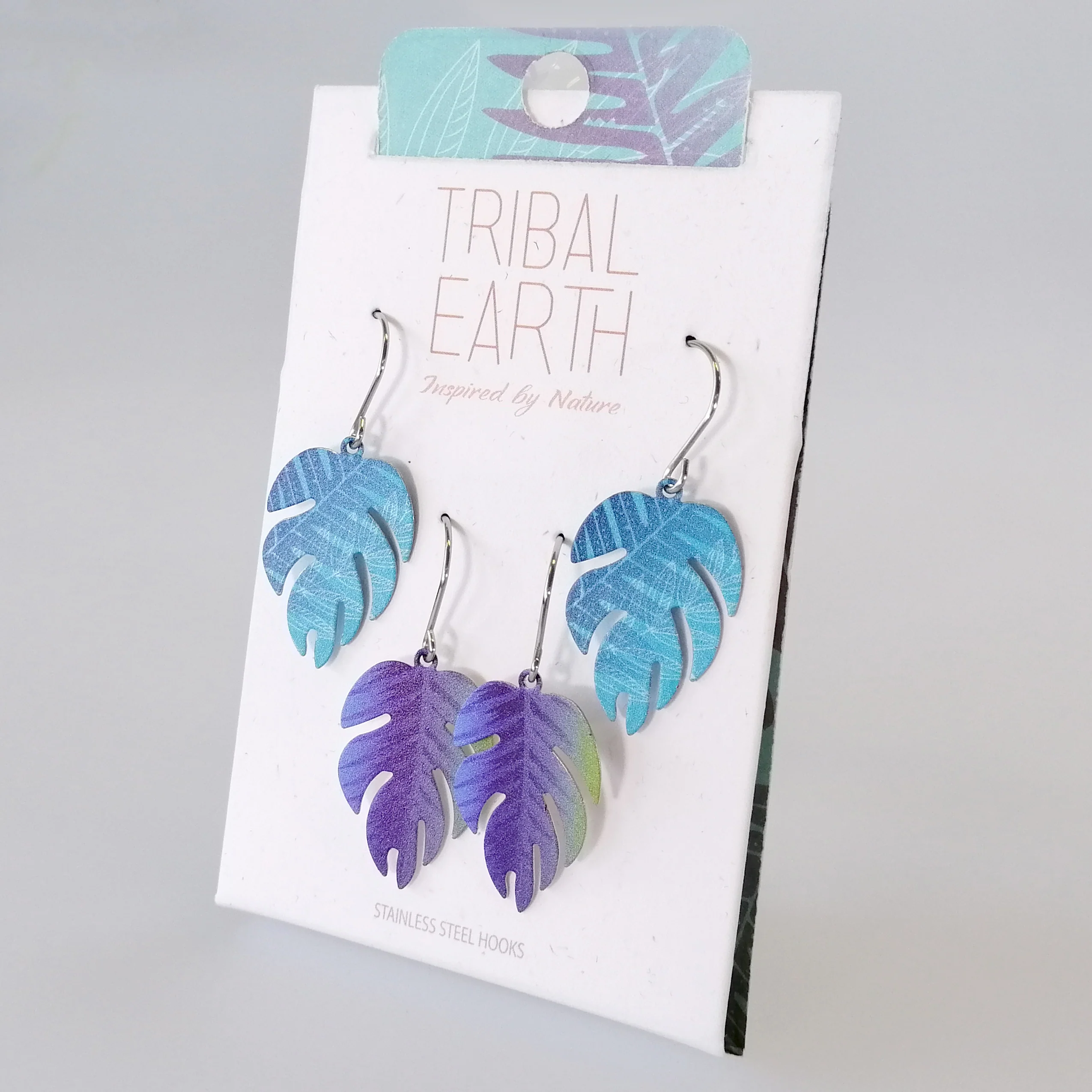 Tribal Earth - Ferns Earring Set - Image 2