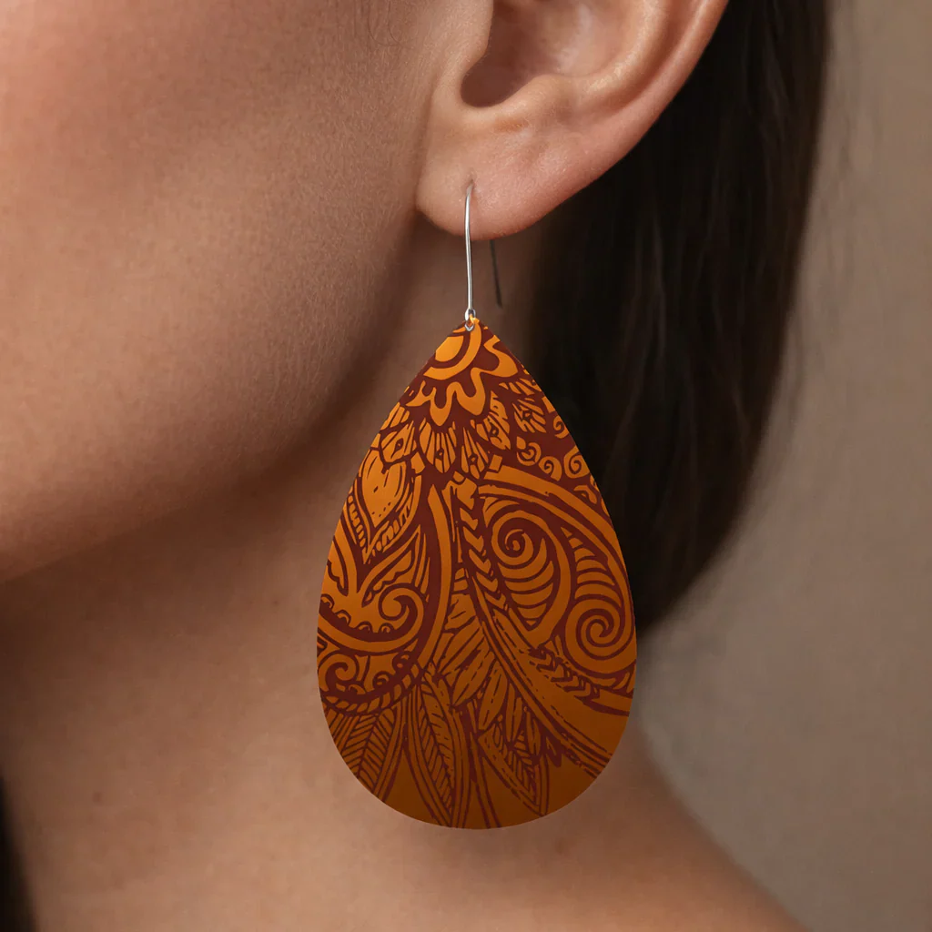 Tribal Earth - Kowhaiwhai Earring Set - Image 2