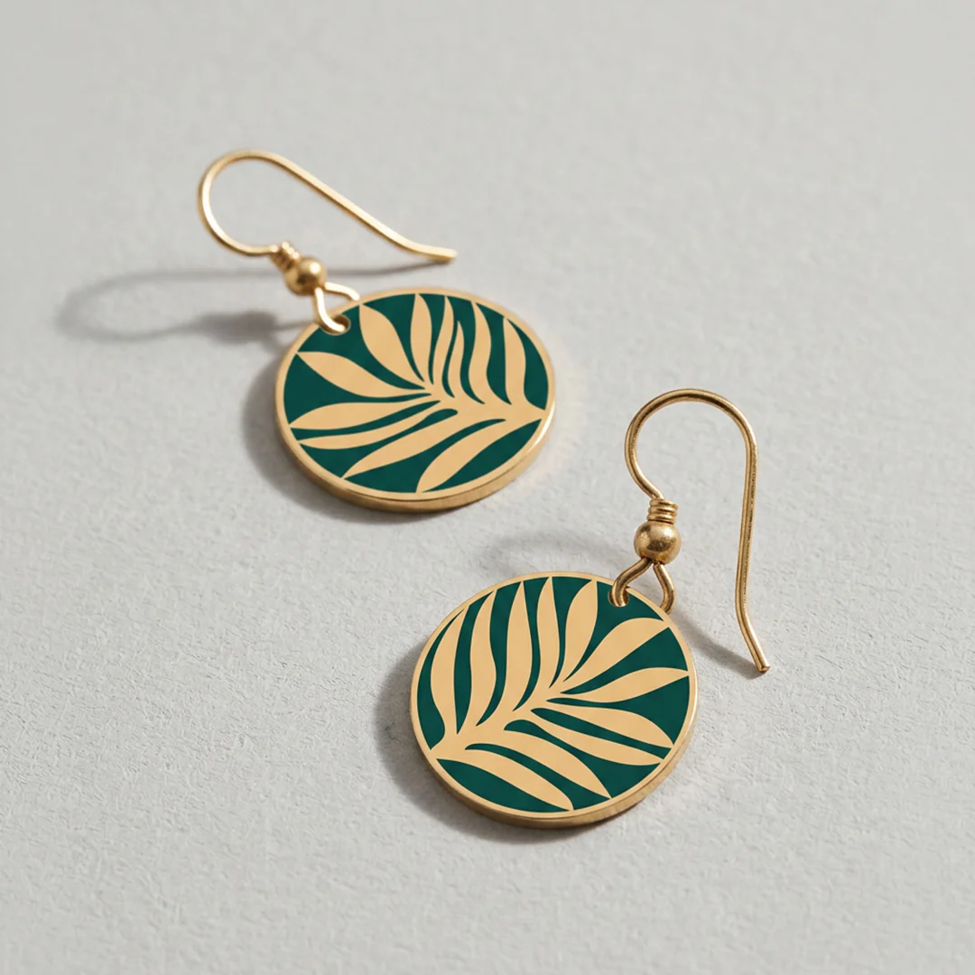Tribal Earth - 'Nikau' Earring Set