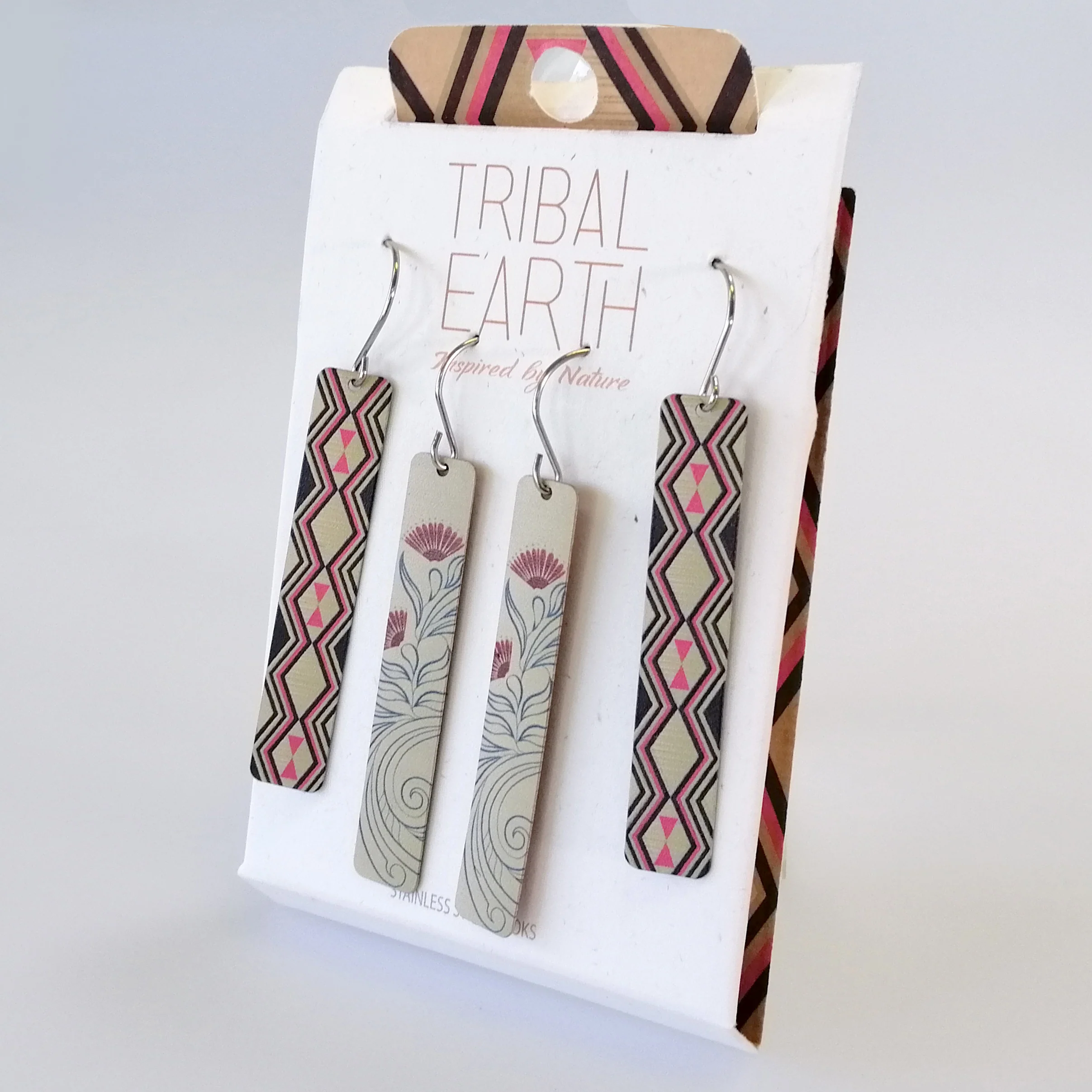 Tribal Earth - Pohutakawa Drop Earring Set - Image 2