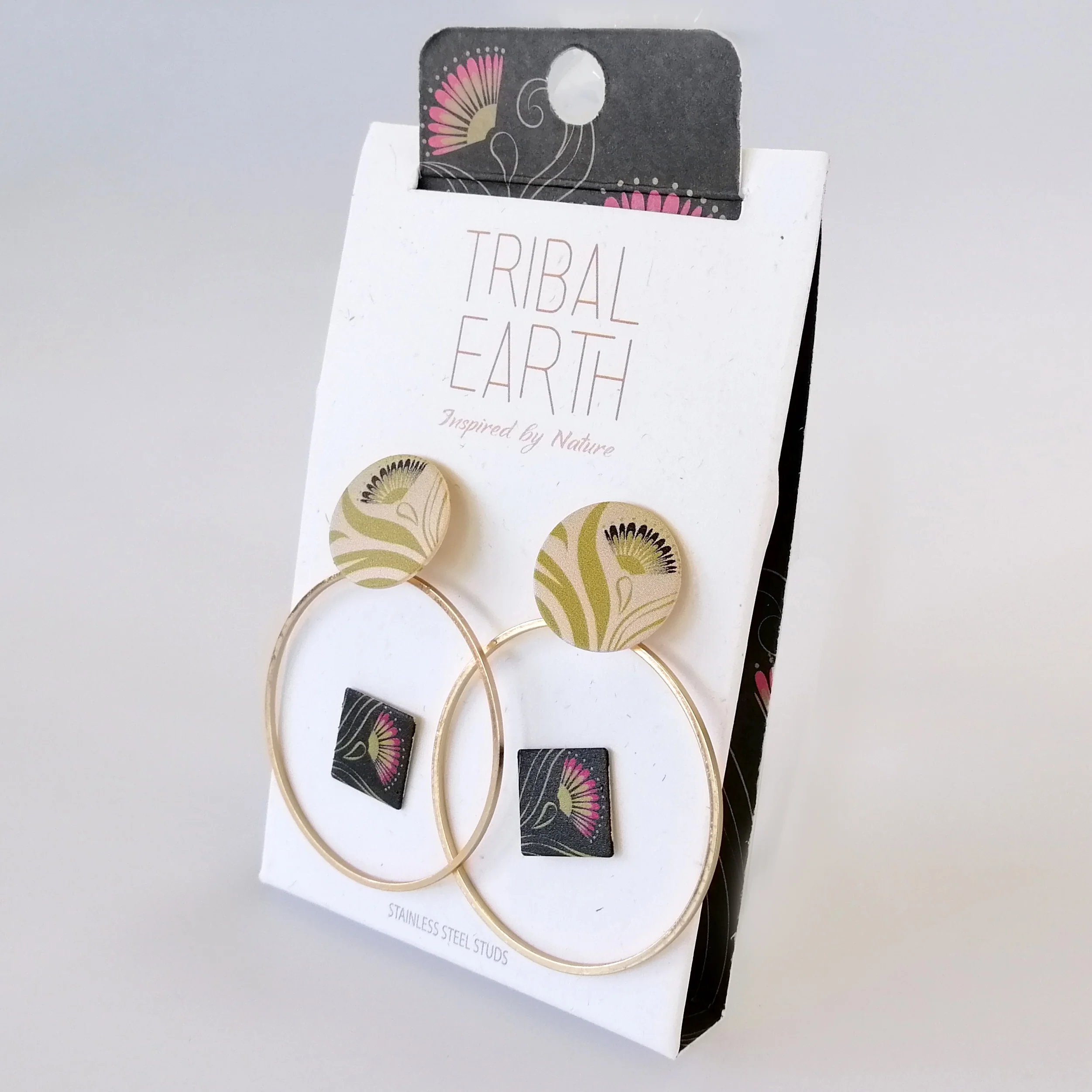 Tribal Earth - Pohutakawa Earring Set - Image 2