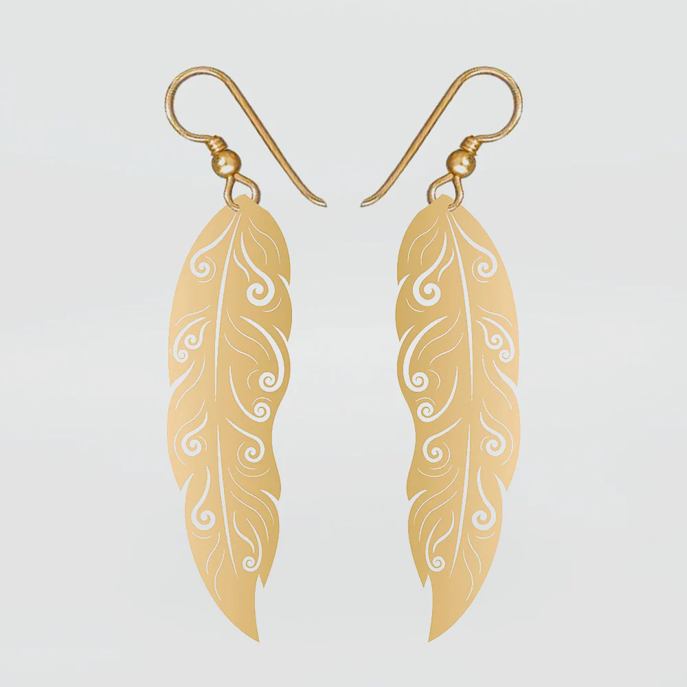 Tribal Earth - 'Rainbird Feathers' Earring Set - Image 2
