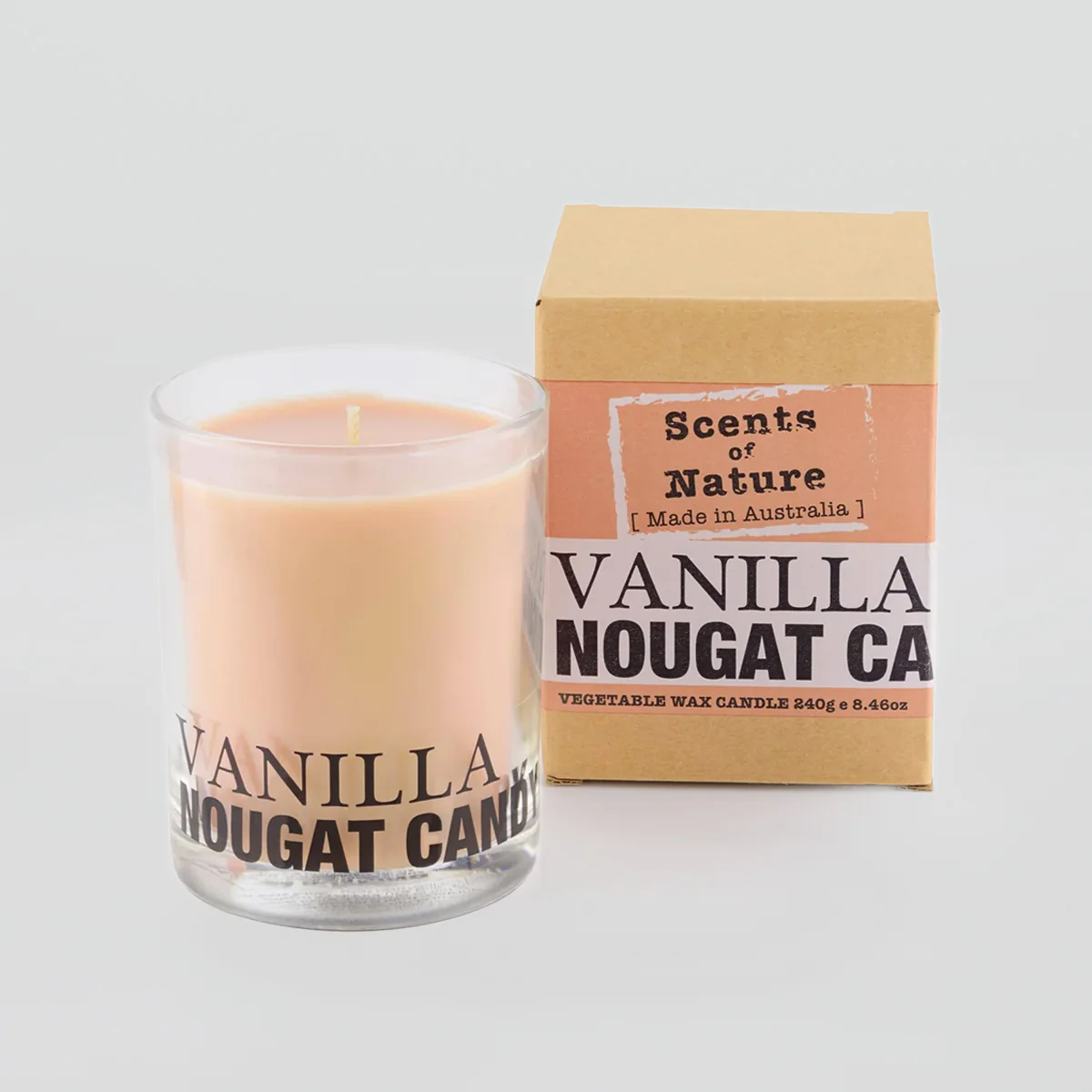 Vegetable Wax Candle - Vanilla Nougat Candy - 240g - Image 2