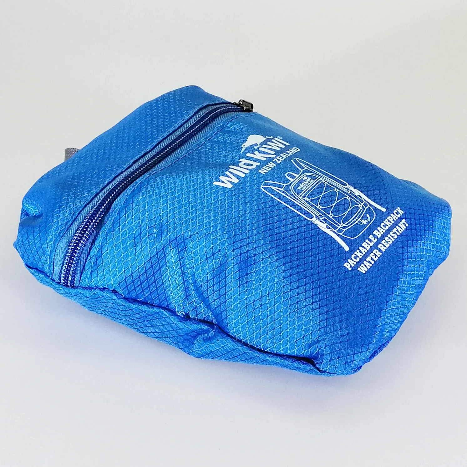 Wild Kiwi Packable Backpack - Blue - Image 3