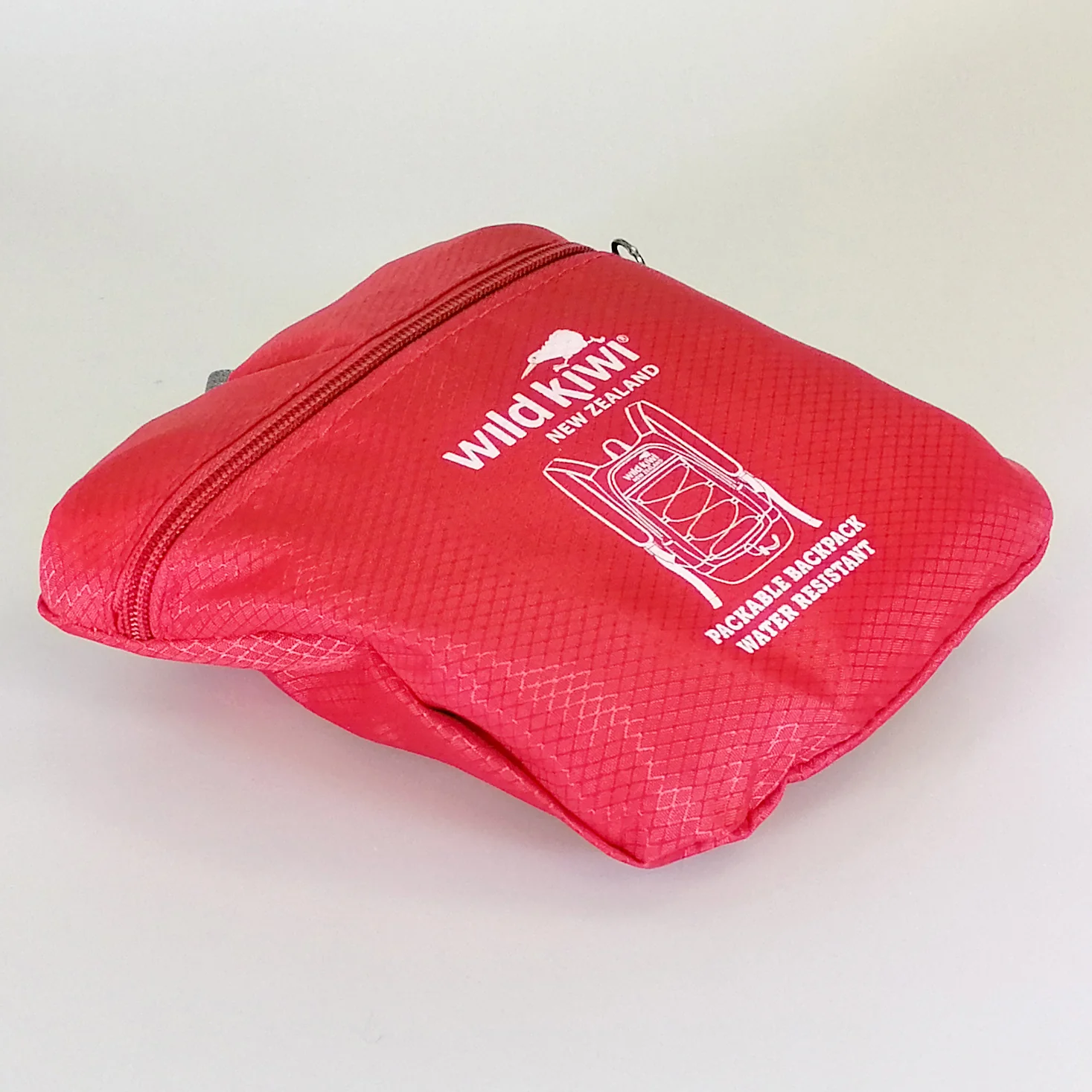 Wild Kiwi Packable Backpack - Red - Image 3