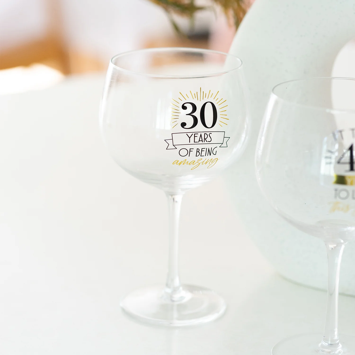Wine 'Balloon' Glass - 30th - Image 2