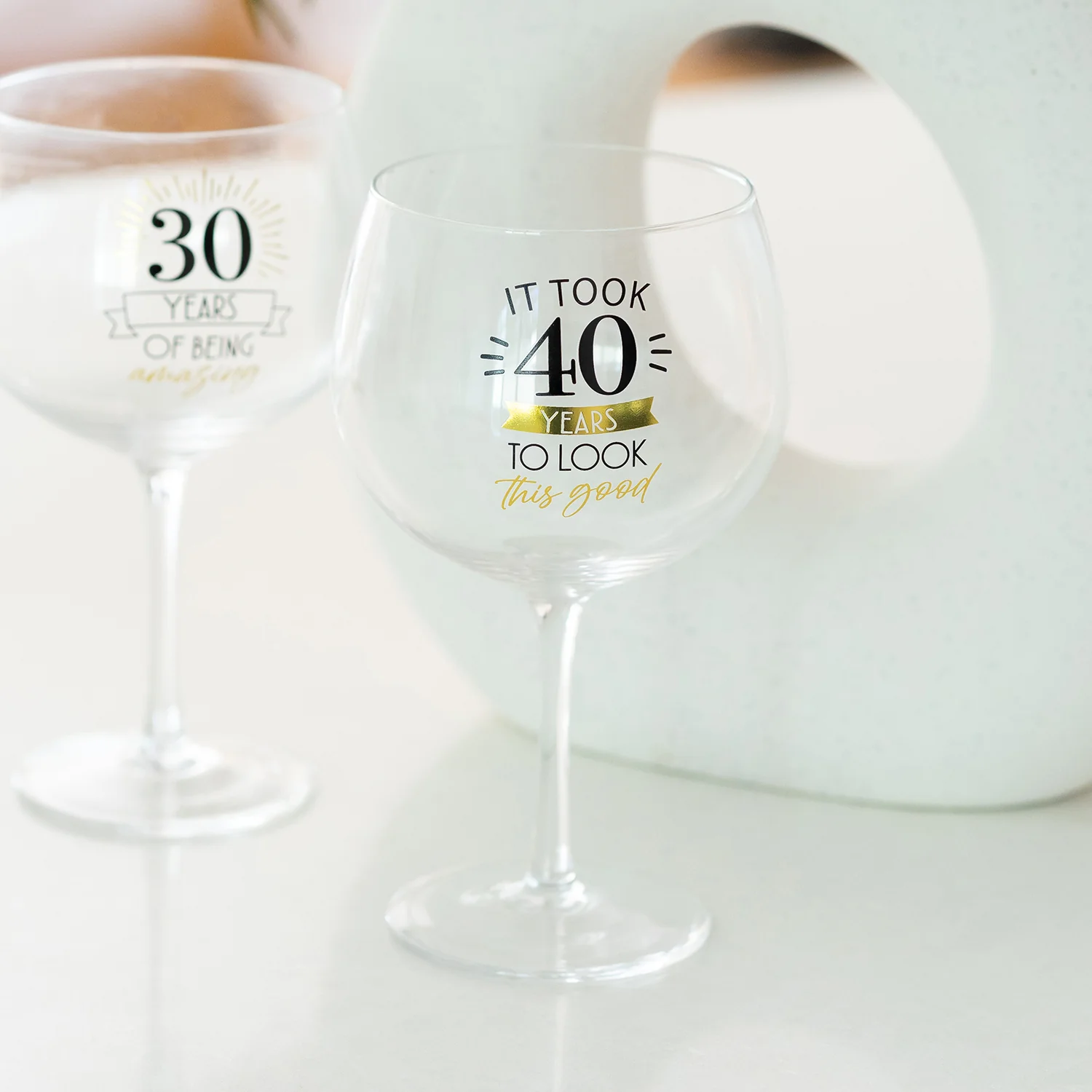 Wine 'Balloon' Glass - 40th - Image 2