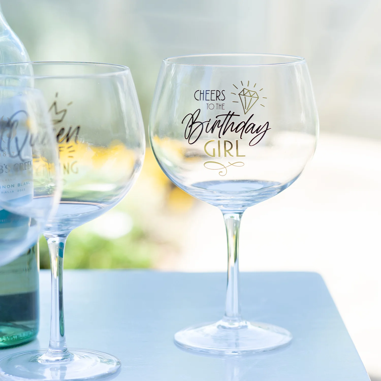 Wine 'Balloon' Glass - Birthday Girl - Image 2