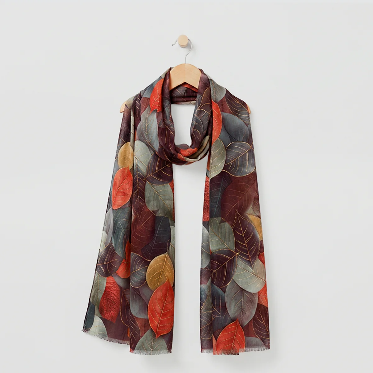 Winter Scarves - Coloured Leaves - Image 2