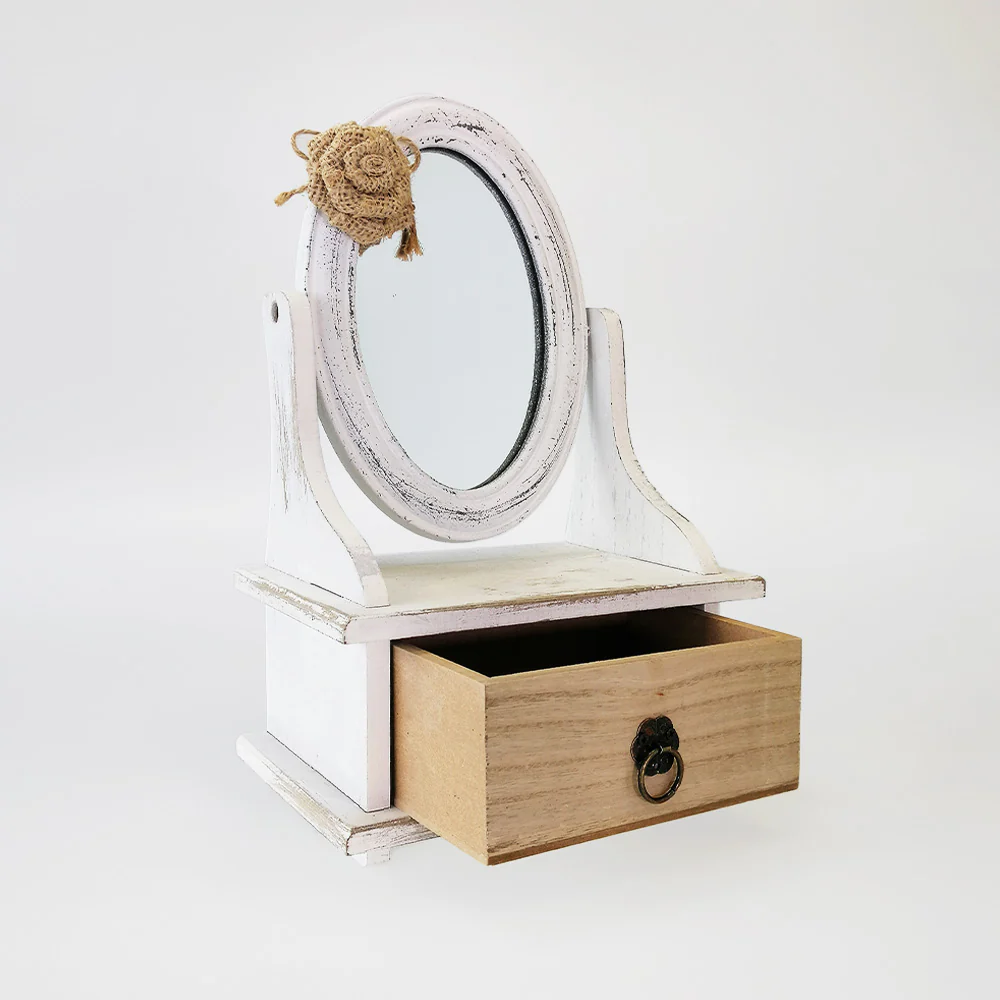 Woodbox - Cabinet Mirror W/ Drawer - Image 2