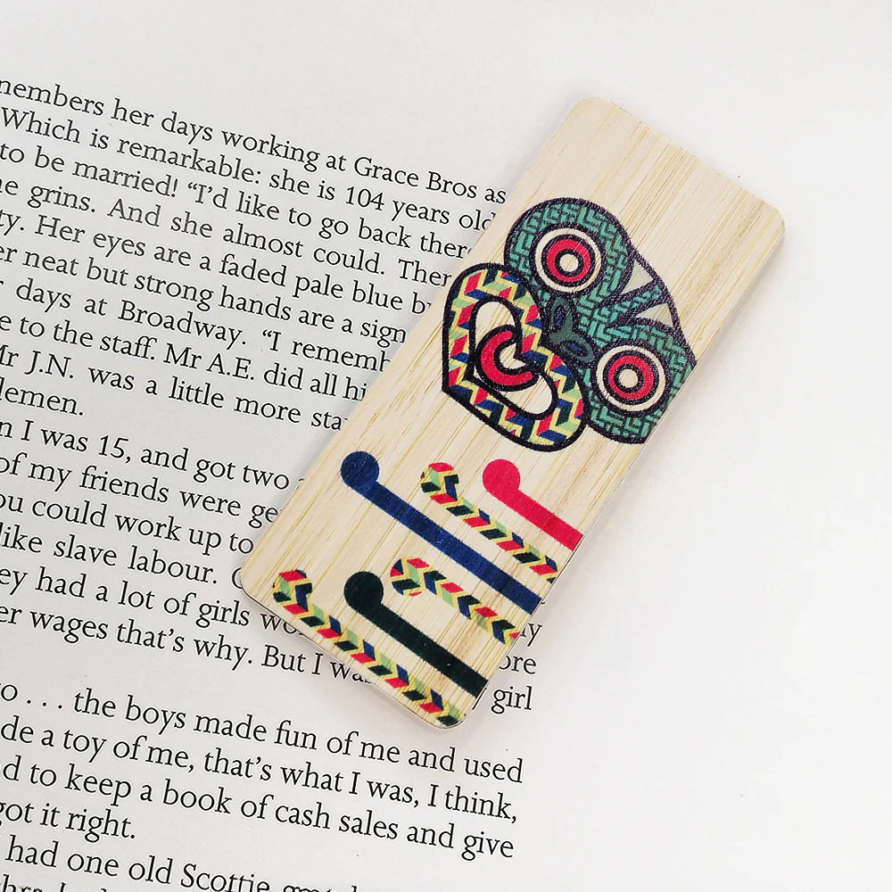 Wooden Bookmark - 'Tiki Mask' - Image 2