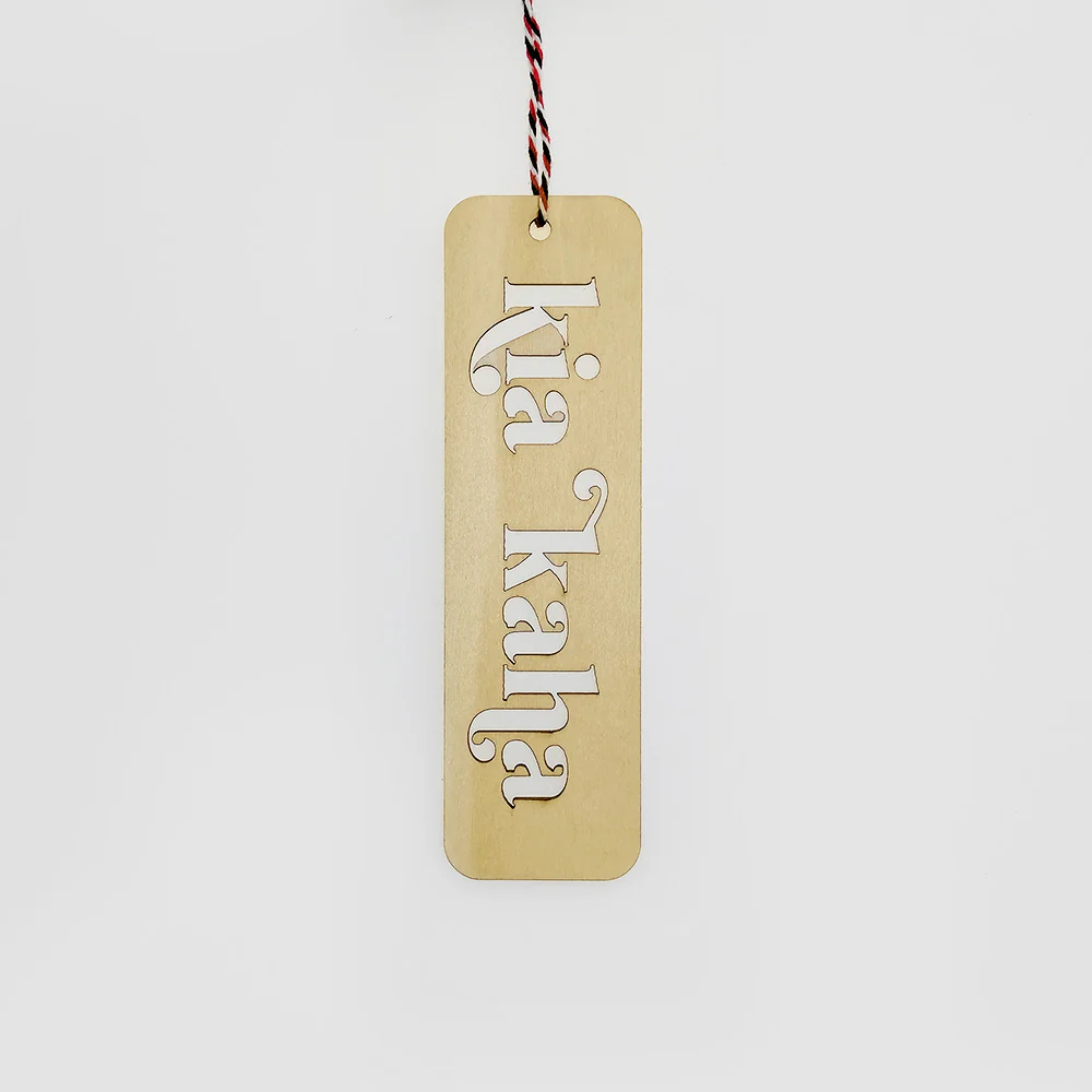 Wooden 'Kia Kaha' Bookmark - Image 3
